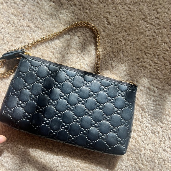 Gucci Chain Wristlet Guccissima Leather - Picture 1 of 5